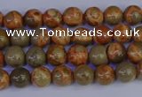 CPJ460 15.5 inches 4mm round African picture jasper beads