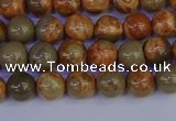 CPJ461 15.5 inches 6mm round African picture jasper beads