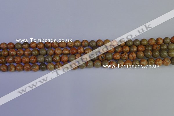 CPJ461 15.5 inches 6mm round African picture jasper beads