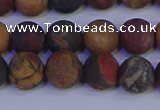 CPJ503 15.5 inches 10mm round matte picasso jasper beads wholesale