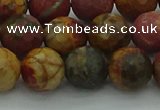 CPJ533 15.5 inches 10mm faceted round picasso jasper beads