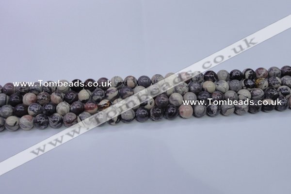 CPJ602 15.5 inches 8mm round purple striped jasper beads wholesale