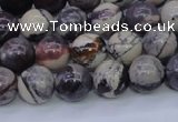 CPJ603 15.5 inches 10mm round purple striped jasper beads wholesale