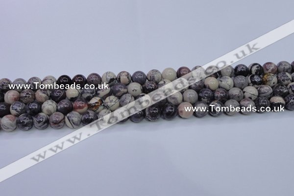 CPJ603 15.5 inches 10mm round purple striped jasper beads wholesale