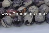 CPJ604 15.5 inches 12mm round purple striped jasper beads wholesale