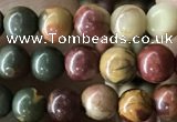 CPJ633 15.5 inches 4mm round picasso jasper beads wholesale