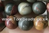 CPJ634 15.5 inches 6mm round picasso jasper beads wholesale