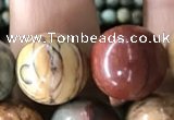 CPJ637 15.5 inches 12mm round picasso jasper beads wholesale