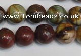 CPJ64 15.5 inches 14mm round picasso jasper gemstone beads