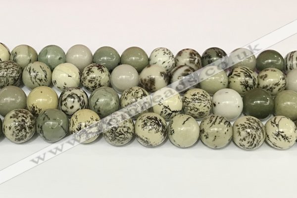 CPJ704 15.5 inches 12mm round greeting pine jasper beads