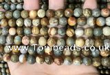 CPJ708 15.5 inches 8mm round rocky butte picture jasper beads