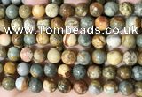 CPJ710 15.5 inches 12mm round rocky butte picture jasper beads