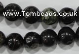 CPM04 15.5 inches 12mm round plum blossom jade beads wholesale