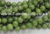 CPO01 15.5 inches 6mm round olivine gemstone beads wholesale