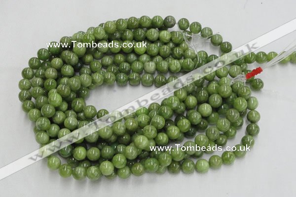 CPO02 15.5 inches 8mm round olivine gemstone beads wholesale