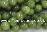 CPO03 15.5 inches 10mm round olivine gemstone beads wholesale