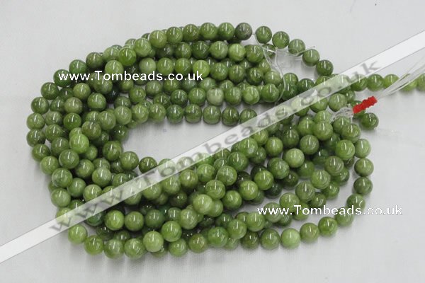 CPO03 15.5 inches 10mm round olivine gemstone beads wholesale