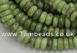 CPO06 15.5 inches 4*10mm rondelle olivine gemstone beads wholesale
