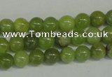 CPO20 15.5 inches 4mm round olivine gemstone beads wholesale