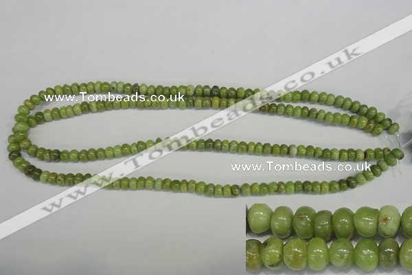 CPO22 15.5 inches 4*6mm rondelle olivine gemstone beads wholesale