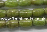 CPO24 15.5 inches 6*10mm drum olivine gemstone beads wholesale