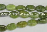 CPO33 15.5 inches 8*12mm oval olivine gemstone beads wholesale