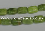 CPO35 15.5 inches 8*12mm rectangle olivine gemstone beads wholesale