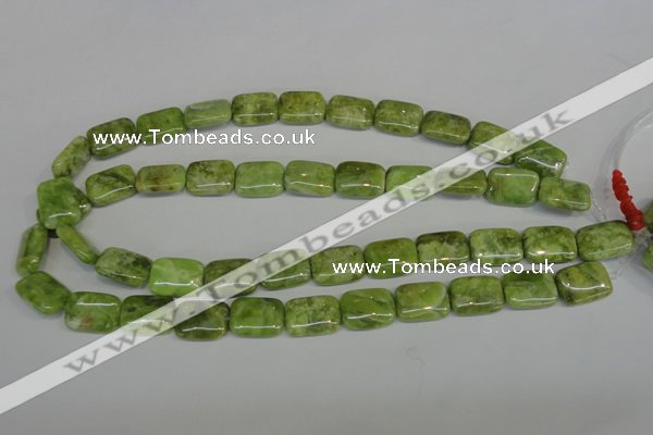 CPO37 15.5 inches 13*18mm rectangle olivine gemstone beads wholesale