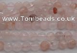 CPQ202 15.5 inches 6mm faceted round natural pink quartz beads