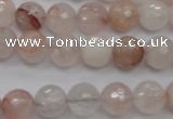 CPQ204 15.5 inches 10mm faceted round natural pink quartz beads