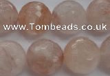 CPQ208 15.5 inches 18mm faceted round natural pink quartz beads