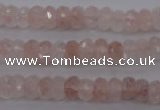 CPQ211 15.5 inches 5*8mm faceted rondelle natural pink quartz beads