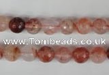 CPQ23 15.5 inches 8mm faceted round natural pink quartz beads