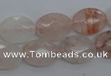 CPQ244 15.5 inches 13*18mm faceted oval natural pink quartz beads