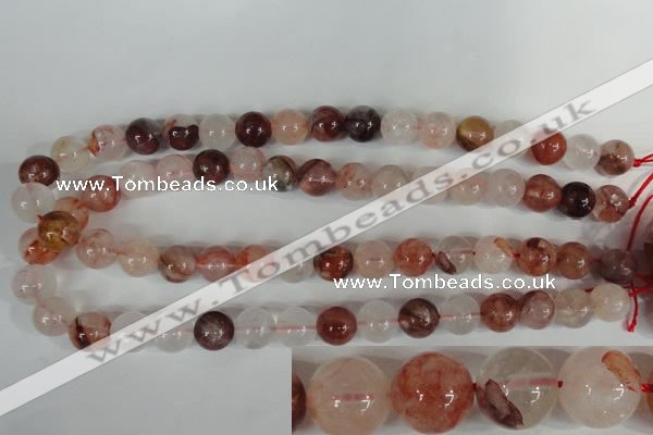 CPQ31 15.5 inches 12mm round natural pink quartz beads wholesale