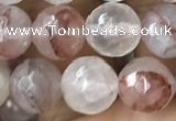 CPQ313 15.5 inches 10mm faceted round pink quartz beads wholesale