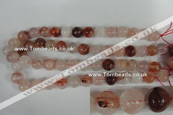 CPQ32 15.5 inches 14mm round natural pink quartz beads wholesale