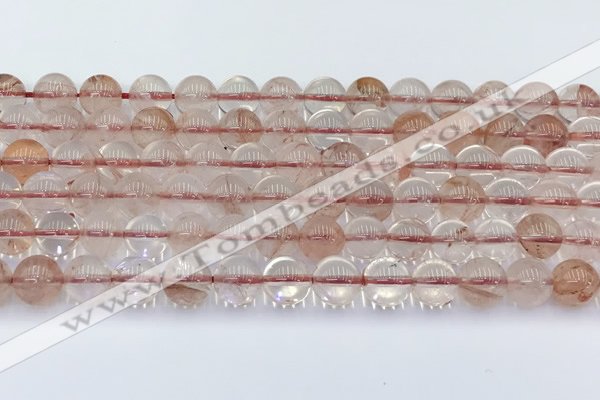 CPQ331 15.5 inches 8mm round pink quartz beads wholesale