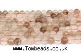 CPQ341 15.5 inches 6mm round pink quartz gemstone beads