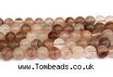 CPQ343 15.5 inches 10mm round pink quartz gemstone beads