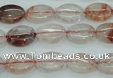 CPQ43 15.5 inches 10*14mm oval natural pink quartz beads