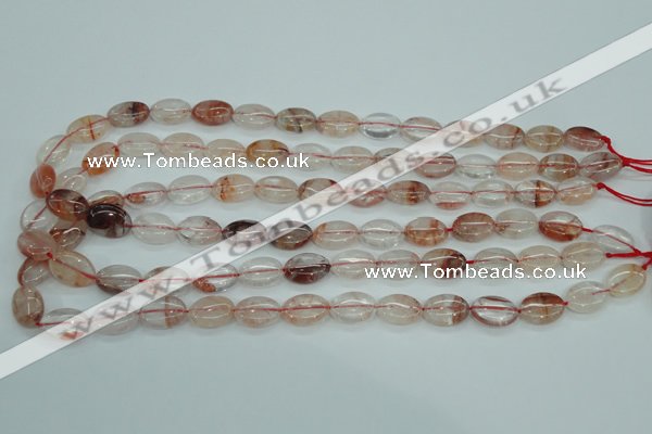 CPQ43 15.5 inches 10*14mm oval natural pink quartz beads