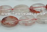 CPQ45 15.5 inches 13*18mm oval natural pink quartz beads