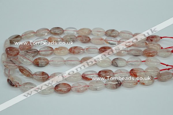 CPQ45 15.5 inches 13*18mm oval natural pink quartz beads