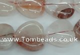 CPQ55 15.5 inches 20*20mm heart natural pink quartz beads