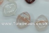 CPQ58 Top-drilled 13*18mm marquise natural pink quartz beads