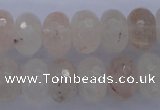 CPQ70 15.5 inches 10*16mm faceted rondelle natural pink quartz beads