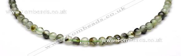 CPR01 AB grade 6mm round natural prehnite stone beads Wholesale