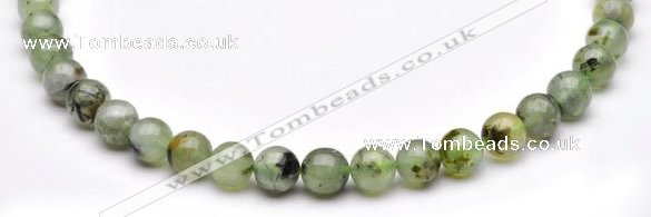 CPR03 AB grade natural prehnite 10mm round beads Wholesale