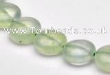 CPR08 A grade 12mm flat round natural prehnite gemstone beads